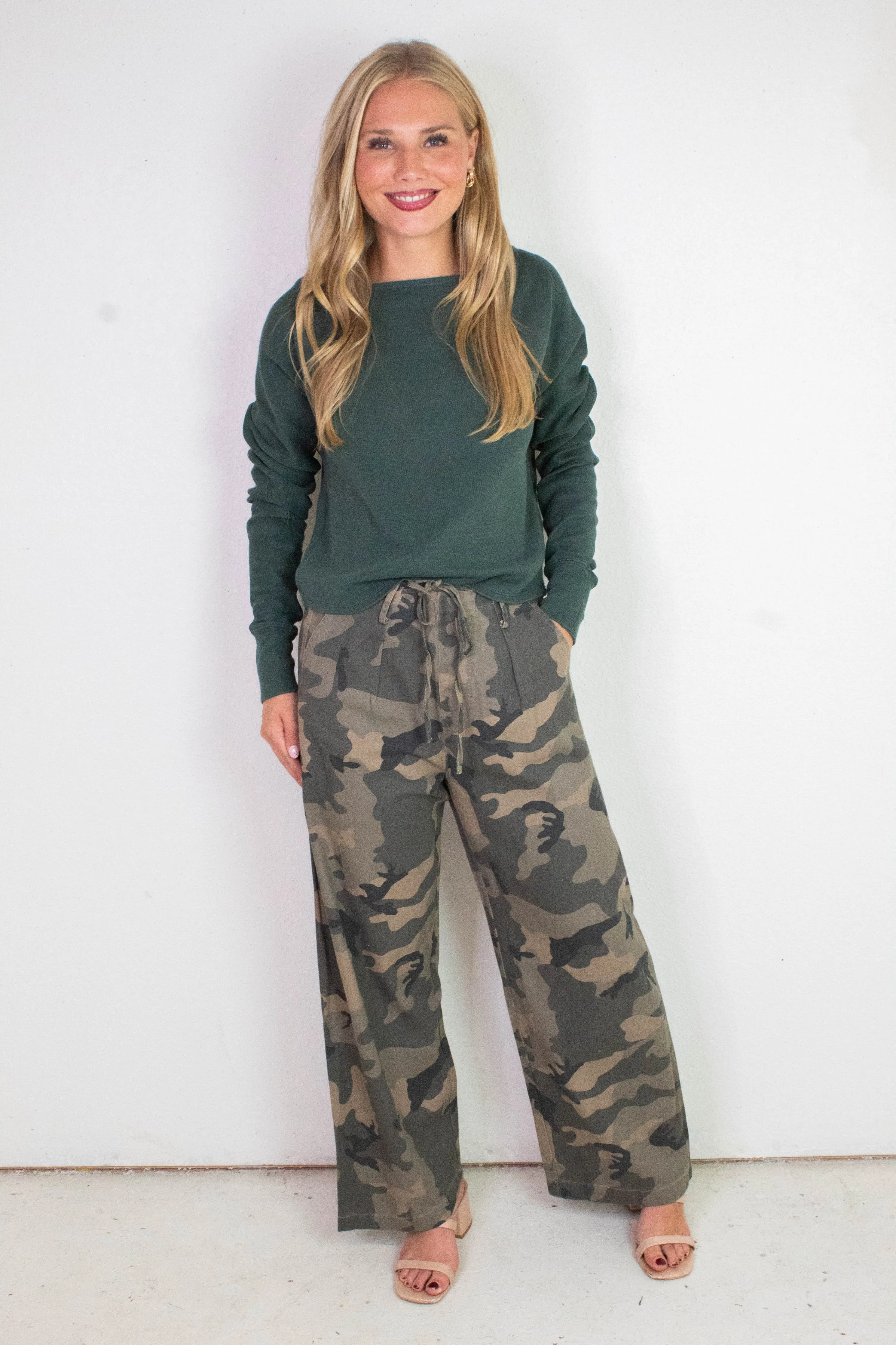 Jess Boat Neck Top, Seamoss | Free People sold by North & Main Clothing Company product image thumbnail 3