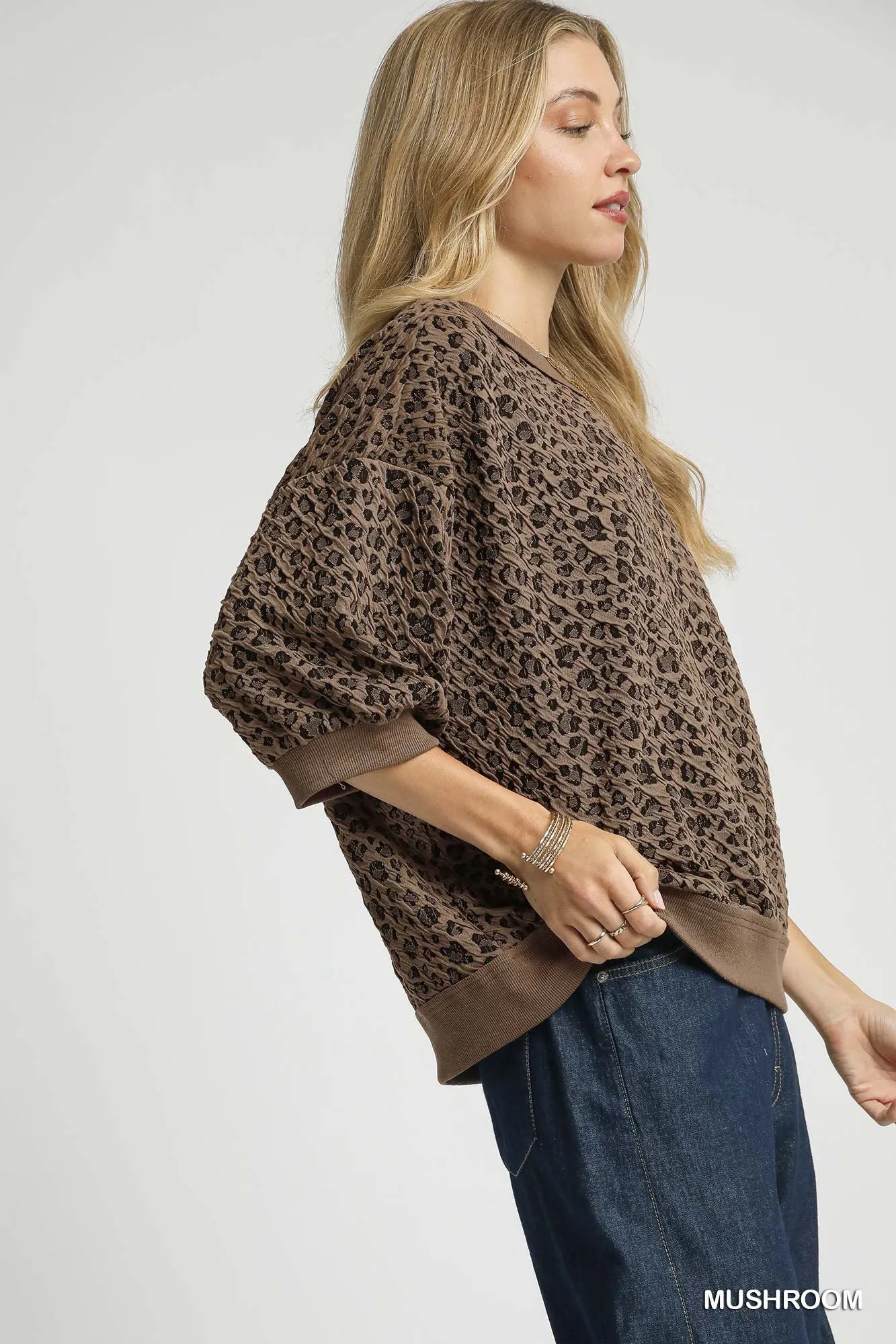 Gracie Sweatshirt Top, Mushroom sold by North & Main Clothing Company product image thumbnail 2