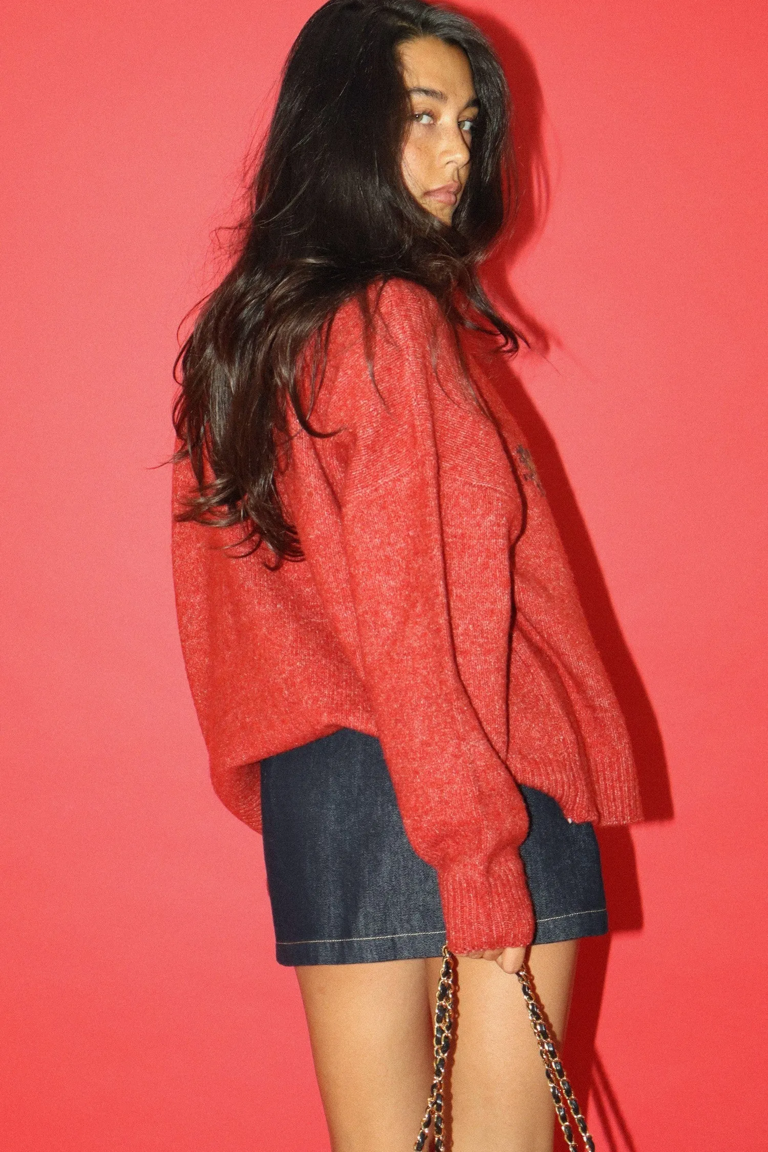 Lyric Flying Duck Sweater, Vintage Red sold by North & Main Clothing Company product image thumbnail 4