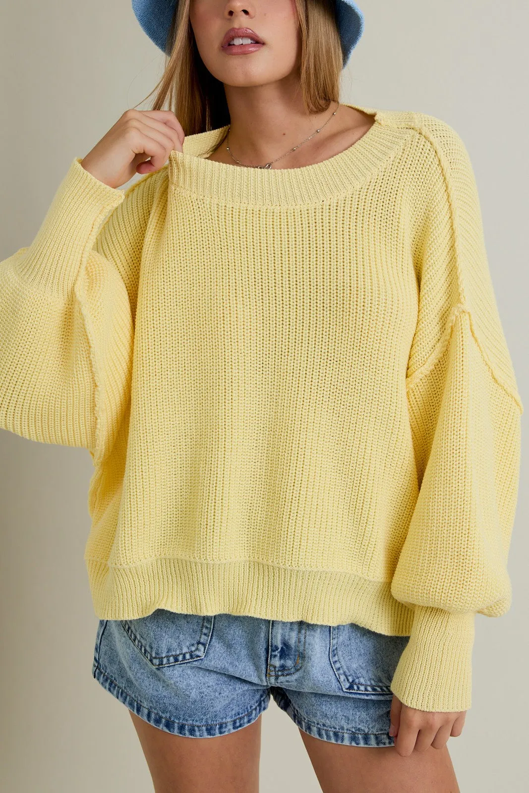 Brynne Pullover Sweater, Light Yellow sold by North & Main Clothing Company product image thumbnail 2