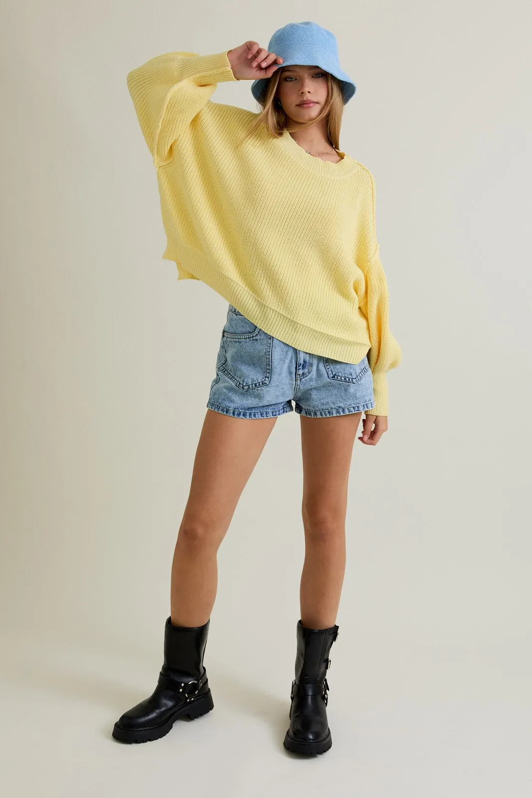 Brynne Pullover Sweater, Light Yellow sold by North & Main Clothing Company product image thumbnail 3