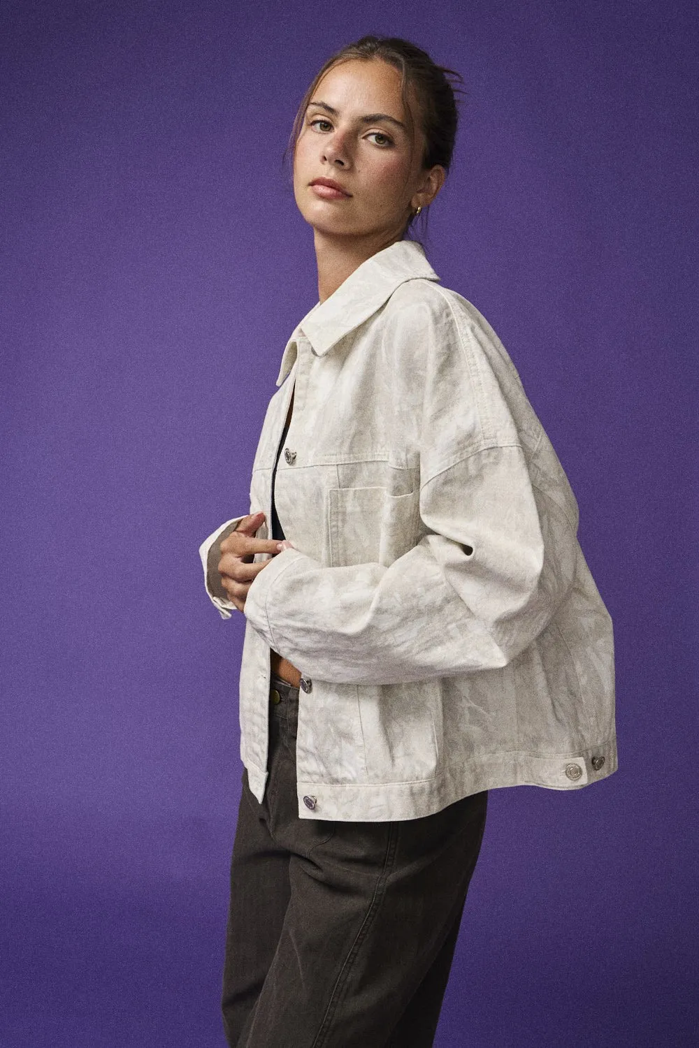 Natalie Nature Print Jacket, Camo sold by North & Main Clothing Company product image thumbnail 5