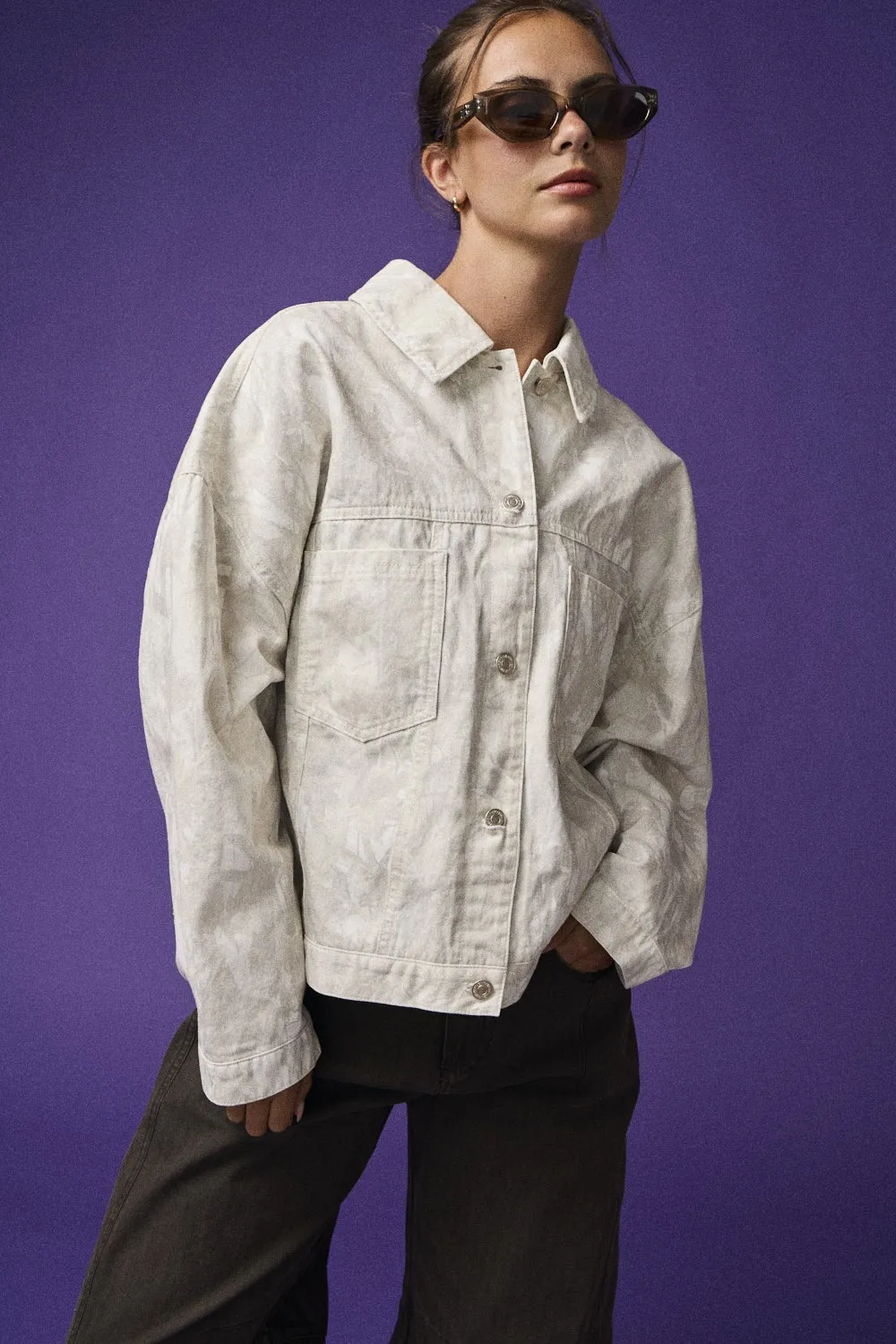 Natalie Nature Print Jacket, Camo sold by North & Main Clothing Company product image thumbnail 3