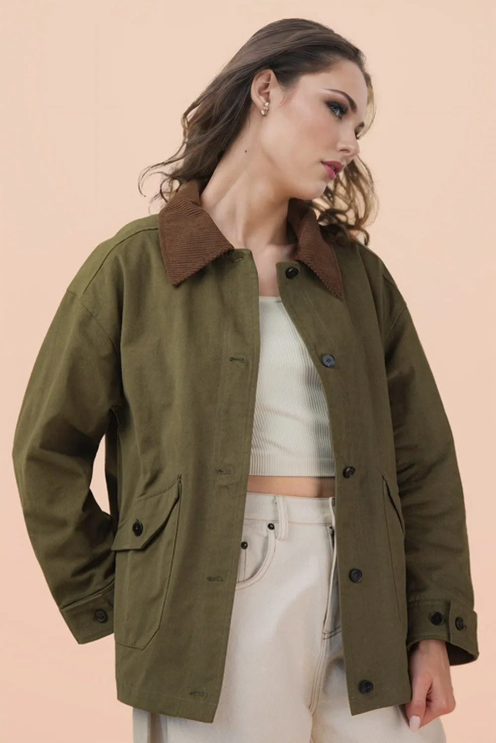 Livi Barn Jacket, Olive Green sold by North & Main Clothing Company product image thumbnail 4