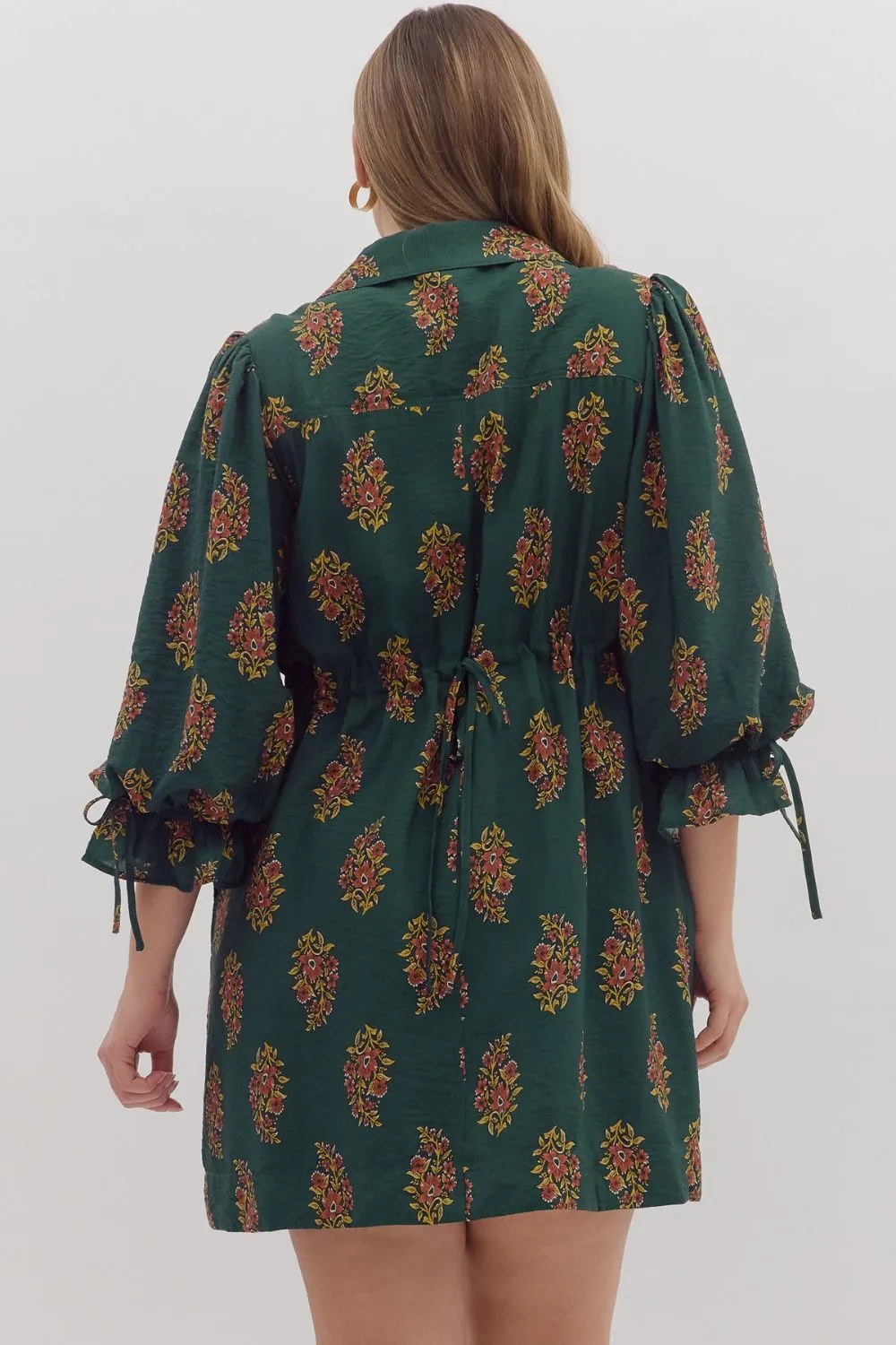 Parry Half Sleeve Mini Dress, Hunter Green | Plus Size sold by North & Main Clothing Company product image thumbnail 5