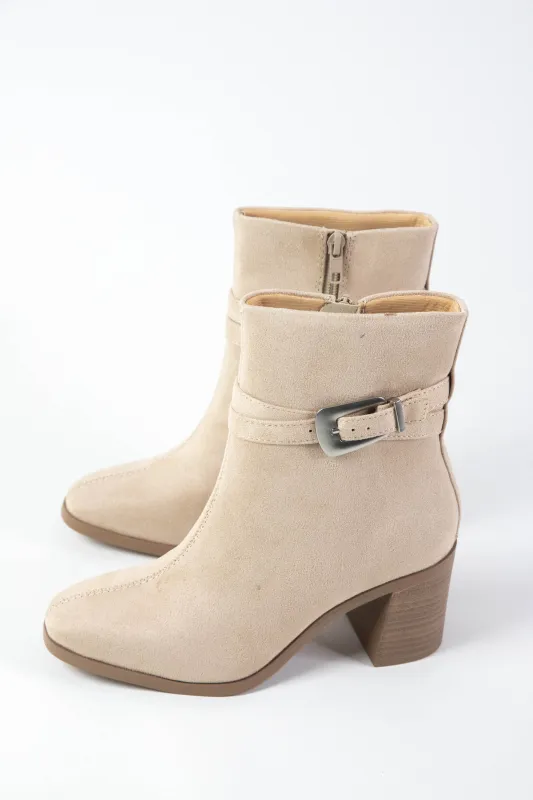 Toula Platform Boot, Amber Suede sold by North & Main Clothing Company