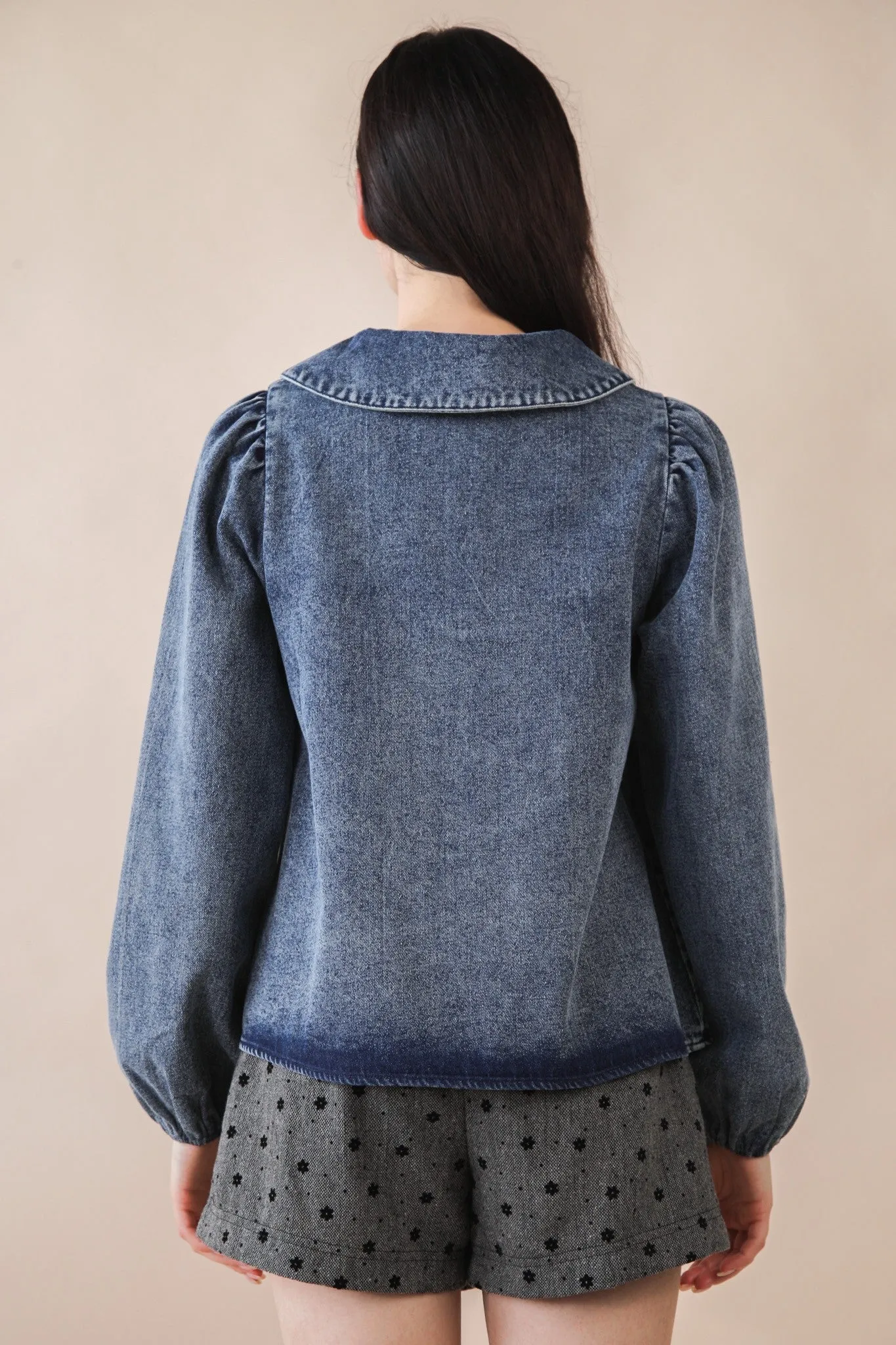 Nova Chambray Denim Top, Indigo sold by North & Main Clothing Company product image thumbnail 5