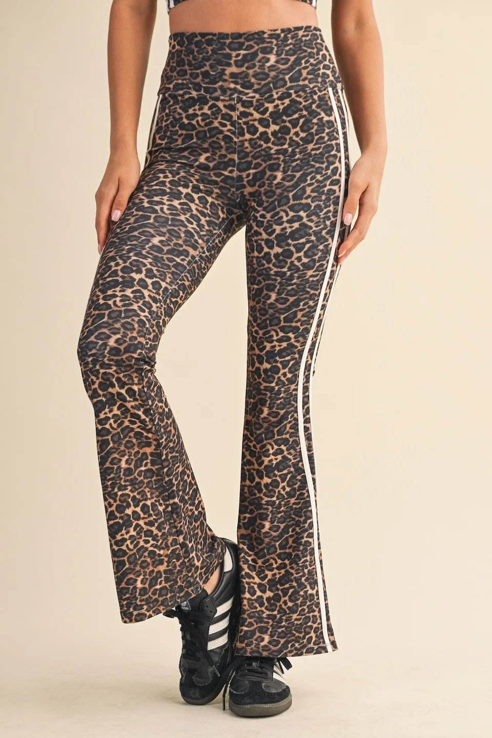 Layla Printed Flare Pant, Leopard sold by North & Main Clothing Company product image thumbnail 3