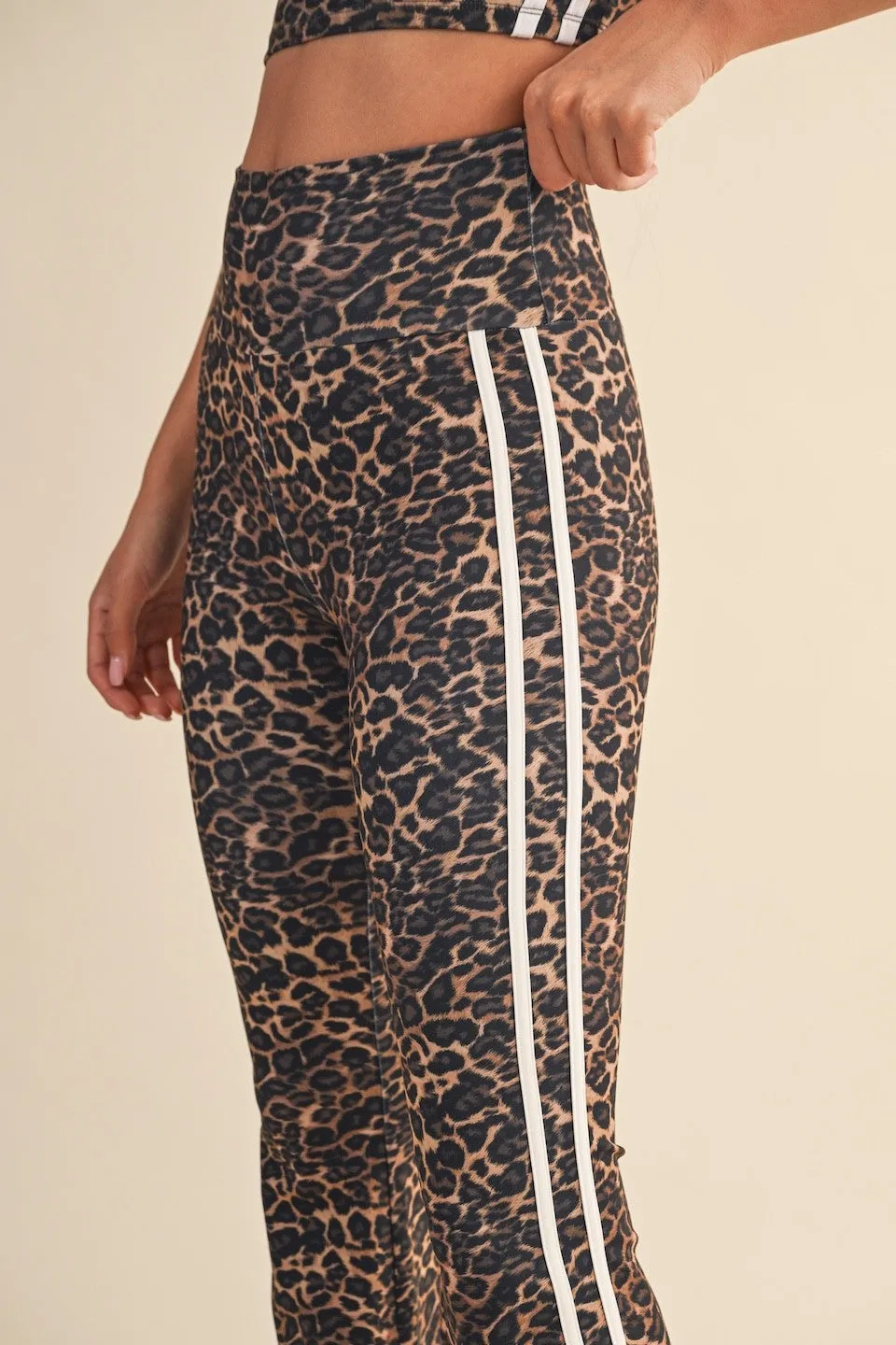 Layla Printed Flare Pant, Leopard sold by North & Main Clothing Company product image thumbnail 4