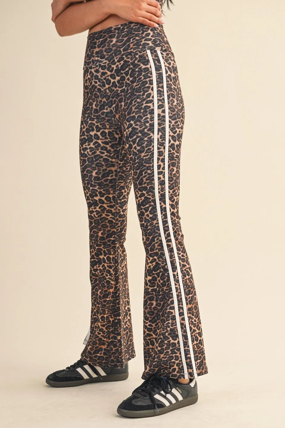 Layla Printed Flare Pant, Leopard sold by North & Main Clothing Company product image thumbnail 5