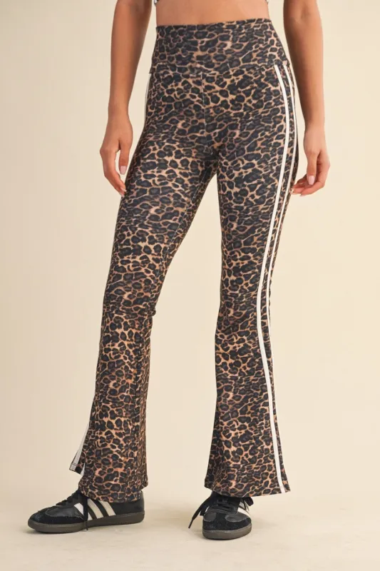 Layla Printed Flare Pant, Leopard sold by North & Main Clothing Company