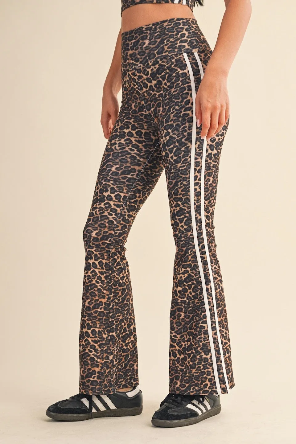 Layla Printed Flare Pant, Leopard sold by North & Main Clothing Company product image thumbnail 2