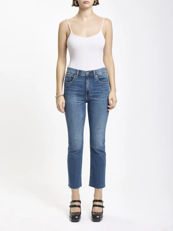 Shy Girl High Rise Crop Flare Jeans, Influencer | Daze sold by North & Main Clothing Company