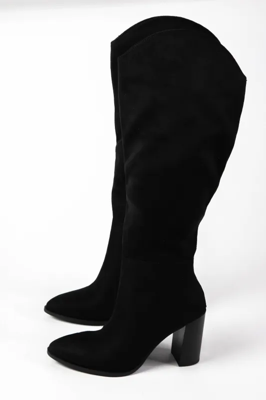 Fallal Tall Dress Boot, Black sold by North & Main Clothing Company