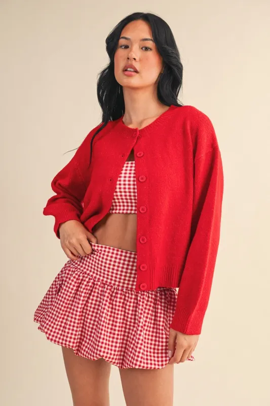 Lizzie Soft Knit Sweater, Red sold by North & Main Clothing Company