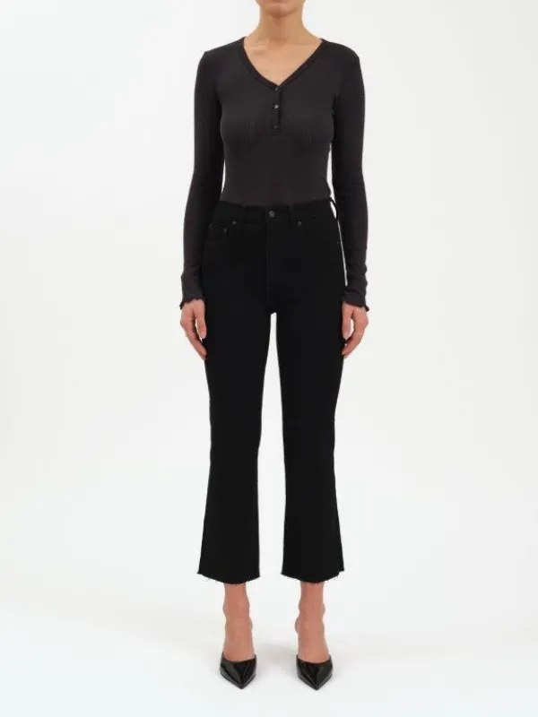 Shy Girl Cropped Flare Jeans, After Party | Daze sold by North & Main Clothing Company