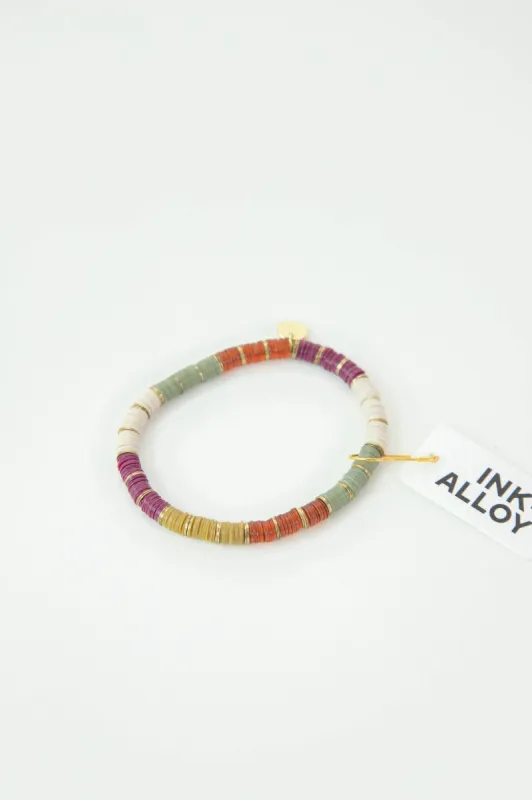 Grace Gold Stripe Stretch Bracelet | Ink + Alloy sold by North & Main Clothing Company