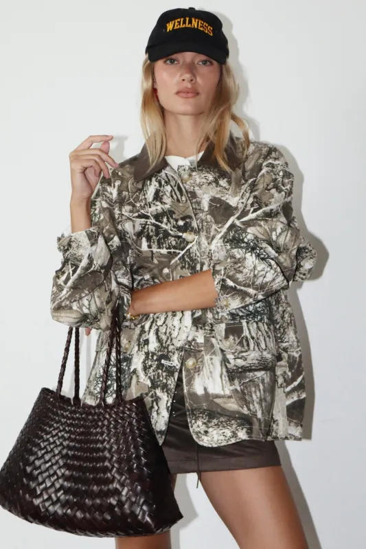 Skye Camo Print Jacket, Khaki sold by North & Main Clothing Company