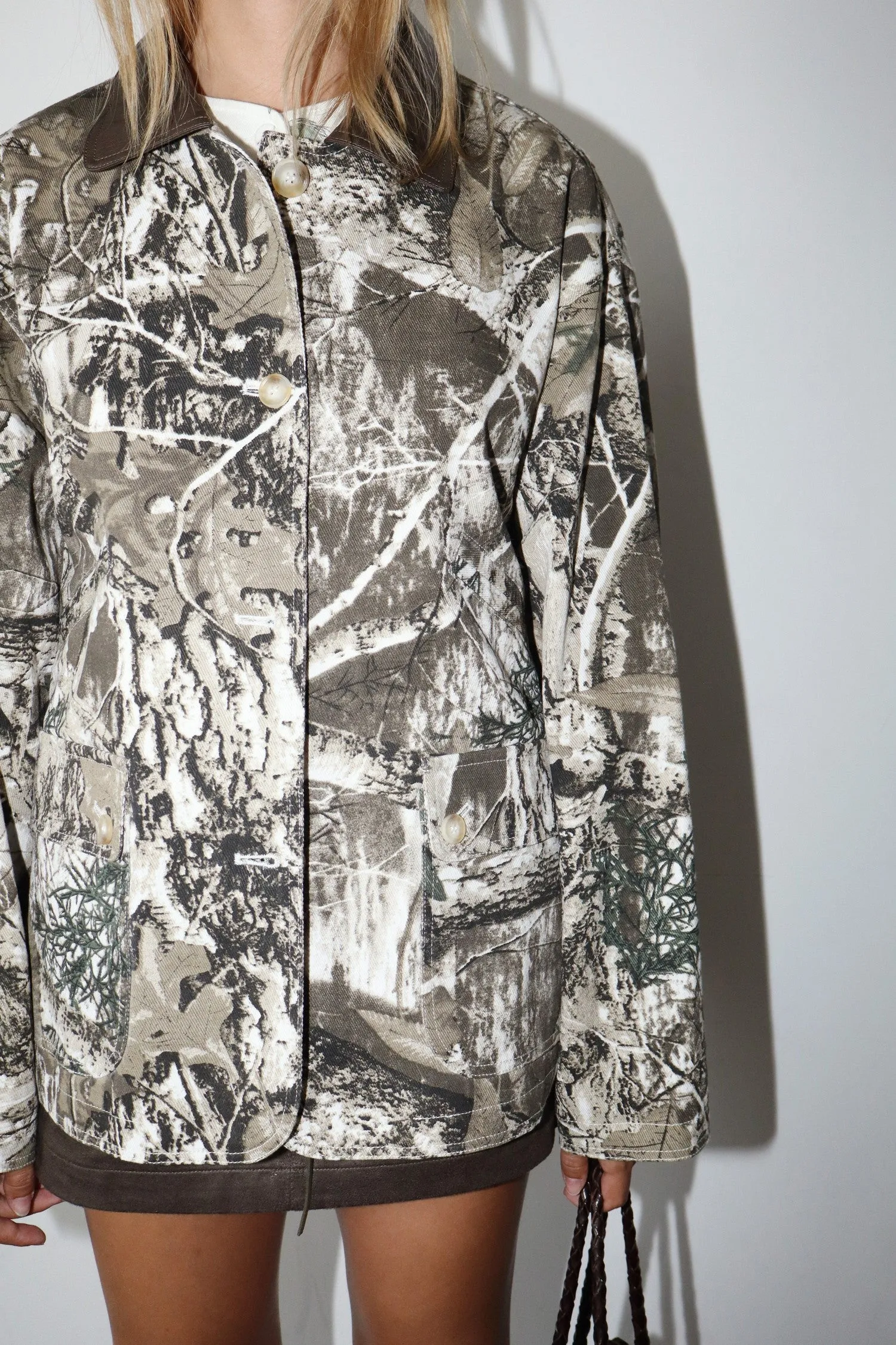 Skye Camo Print Jacket, Khaki sold by North & Main Clothing Company product image thumbnail 5