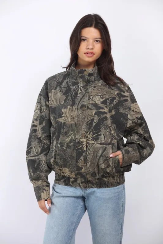 Camp Oversized Bomber, Tree Camo sold by North & Main Clothing Company