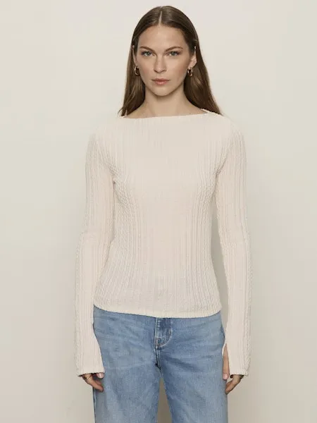 Beckett Textured Top. Pink Milk | Sanctuary sold by North & Main Clothing Company