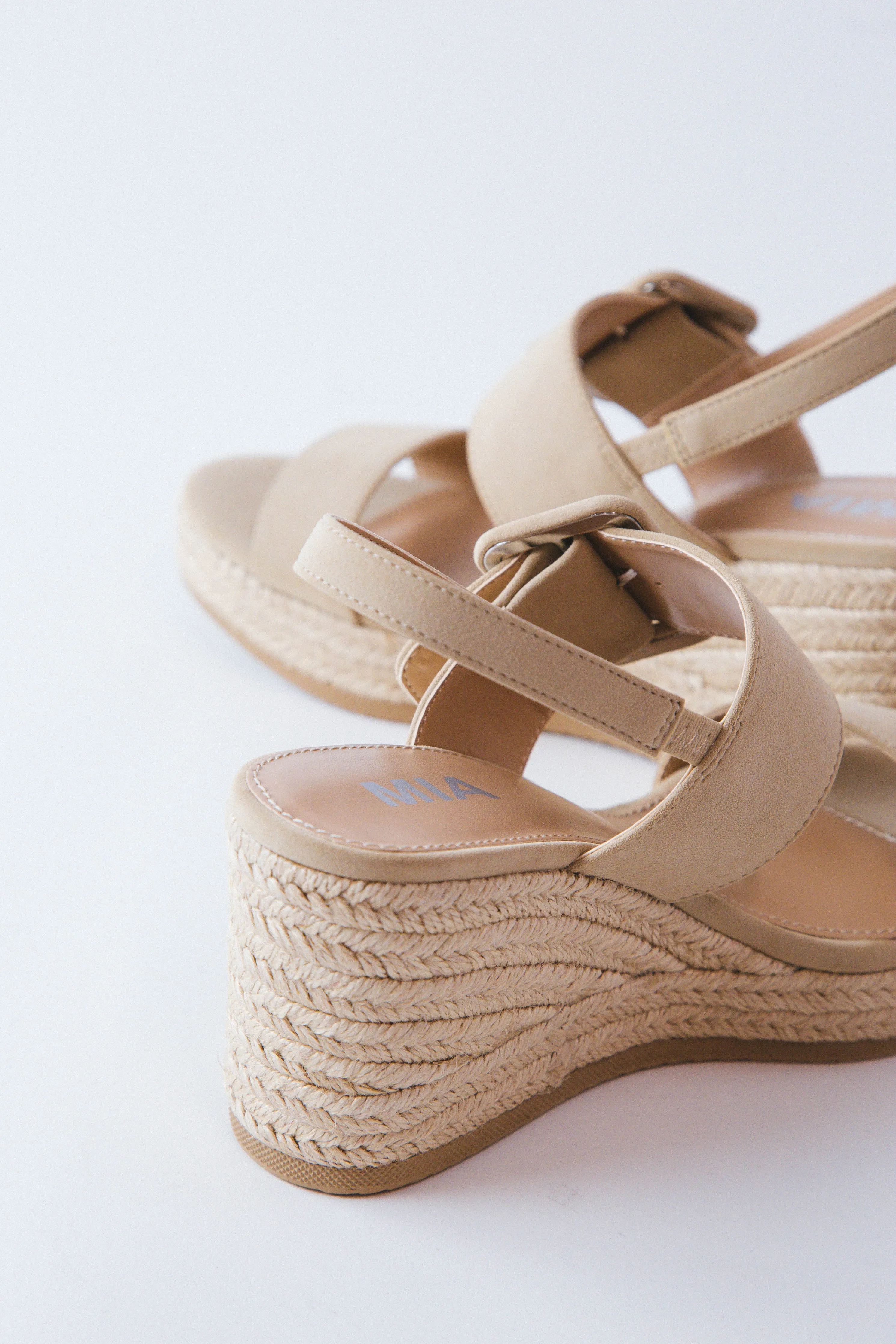 Brooke Raffia Wedge Sandal, Sand sold by North & Main Clothing Company product image thumbnail 2