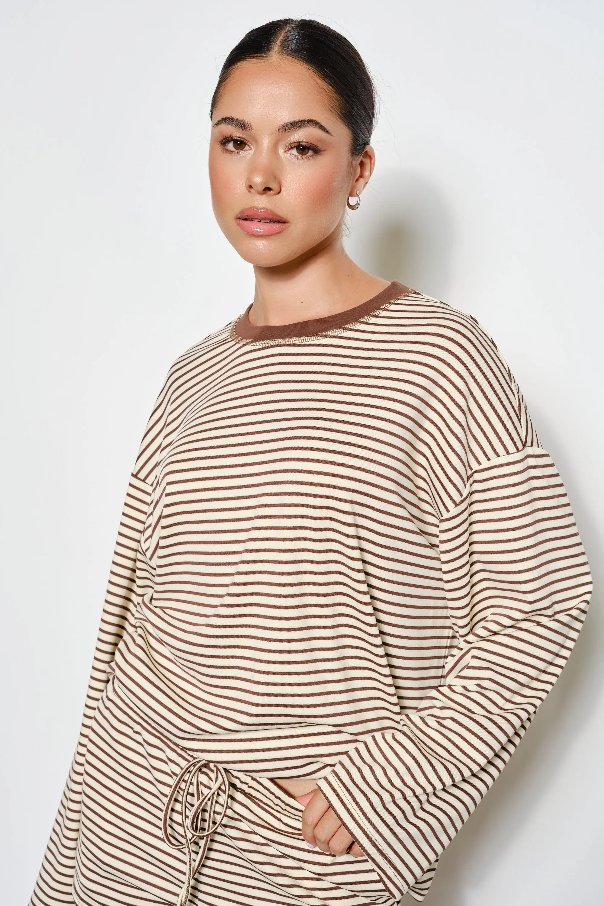 Rory Striped Top, Cream Multi sold by North & Main Clothing Company product image thumbnail 3
