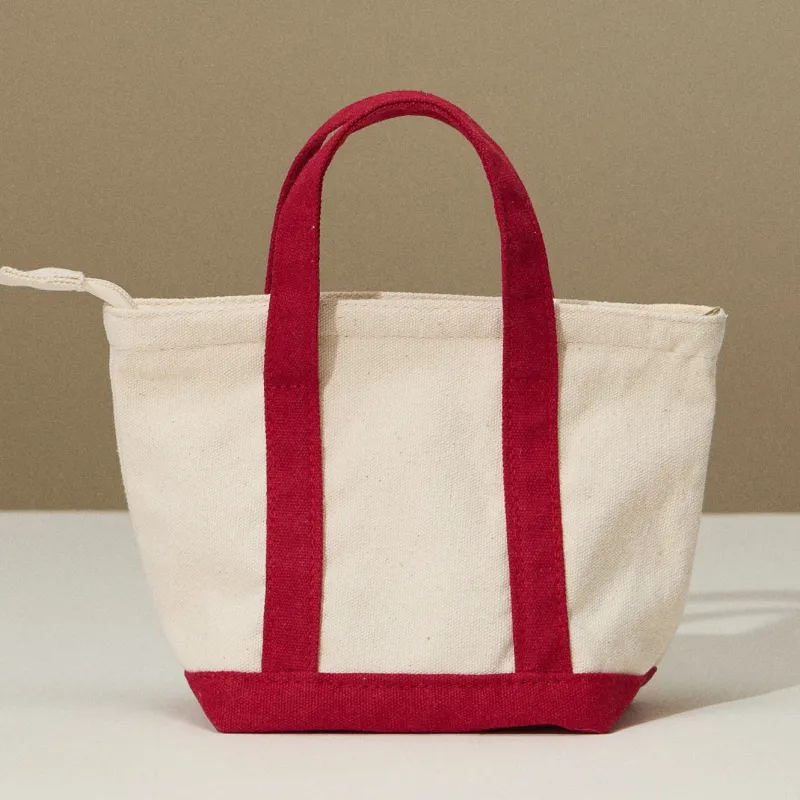 Mini Canvas Tote Bag, Red sold by North & Main Clothing Company