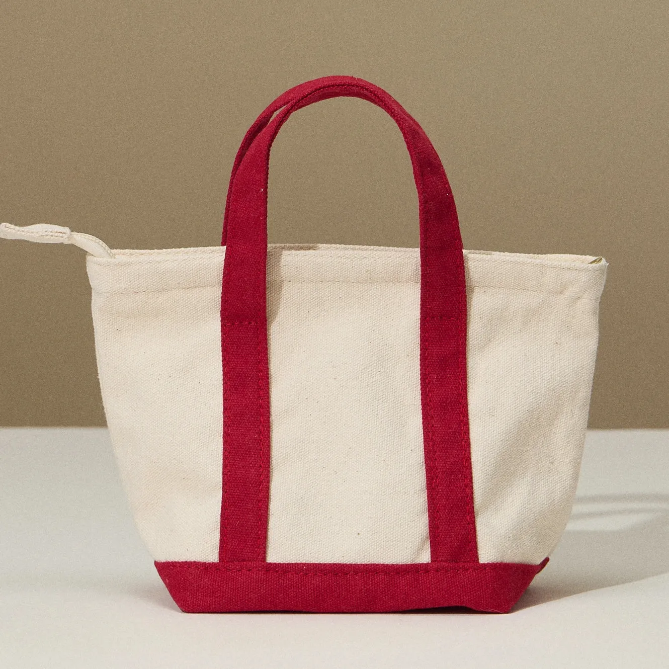 Mini Canvas Tote Bag, Red sold by North & Main Clothing Company