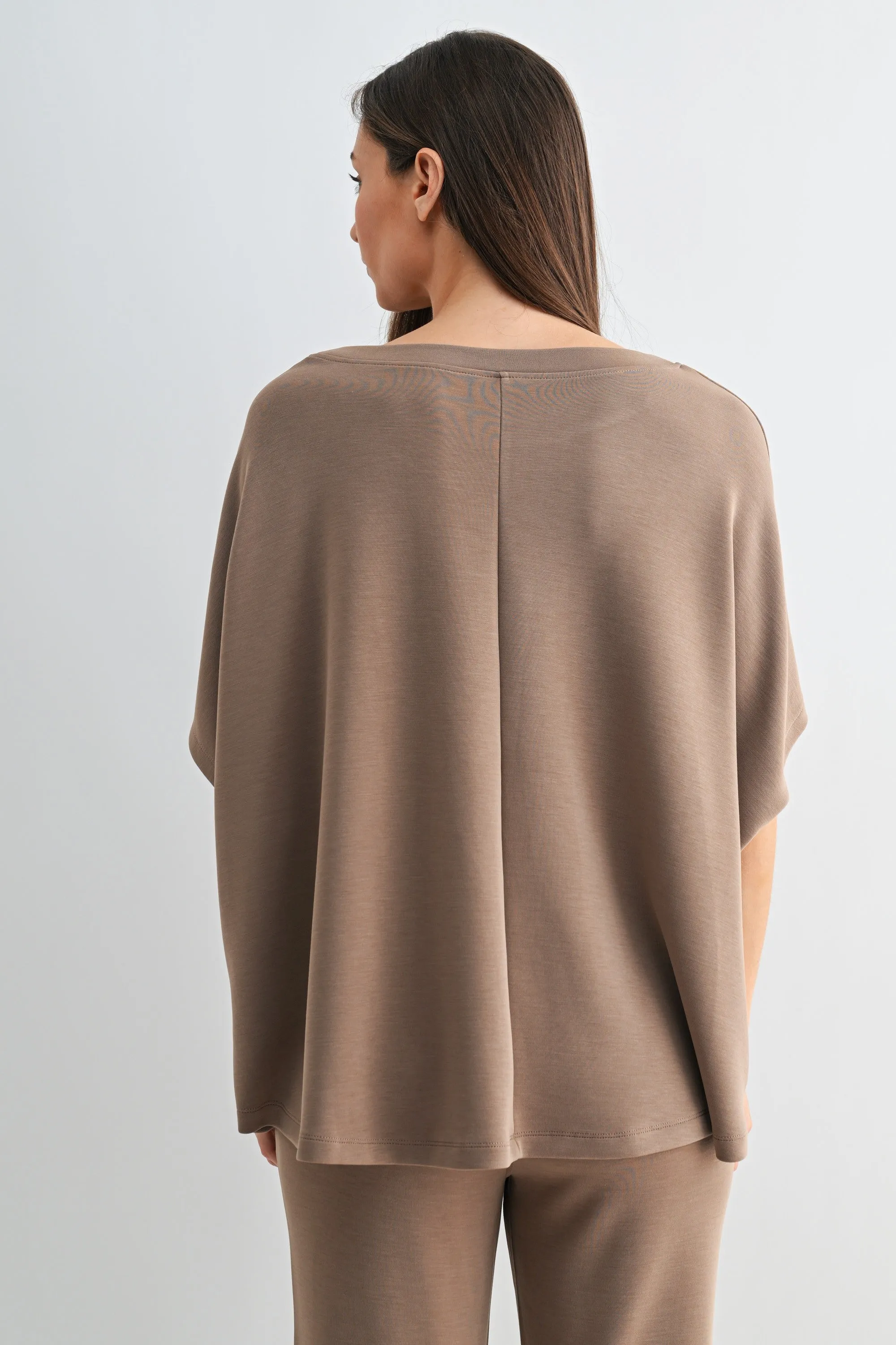 Janie Boatneck Top, Silken Taupe sold by North & Main Clothing Company product image thumbnail 2