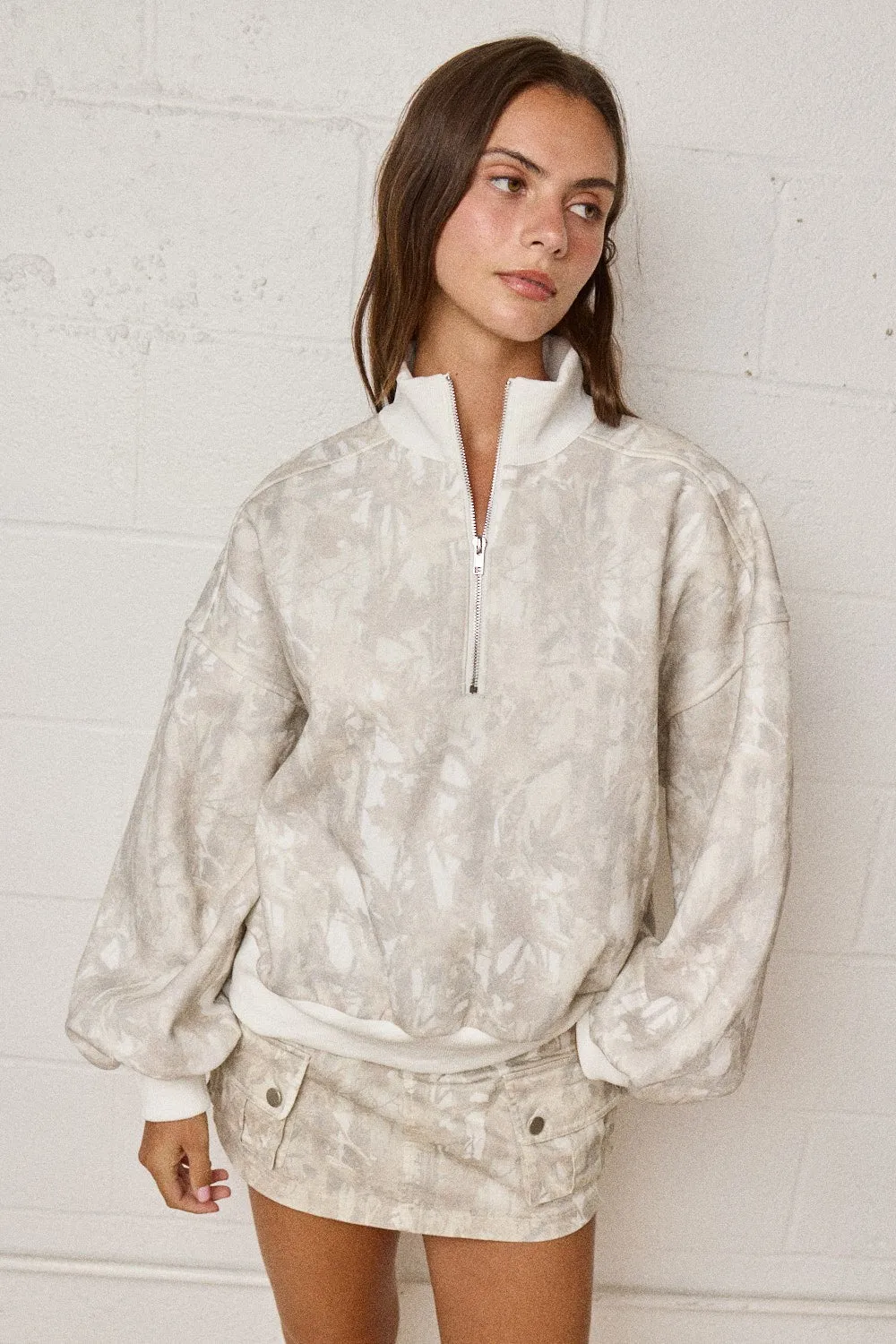Aria Camo Zip Up Sweatshirt, Camo sold by North & Main Clothing Company