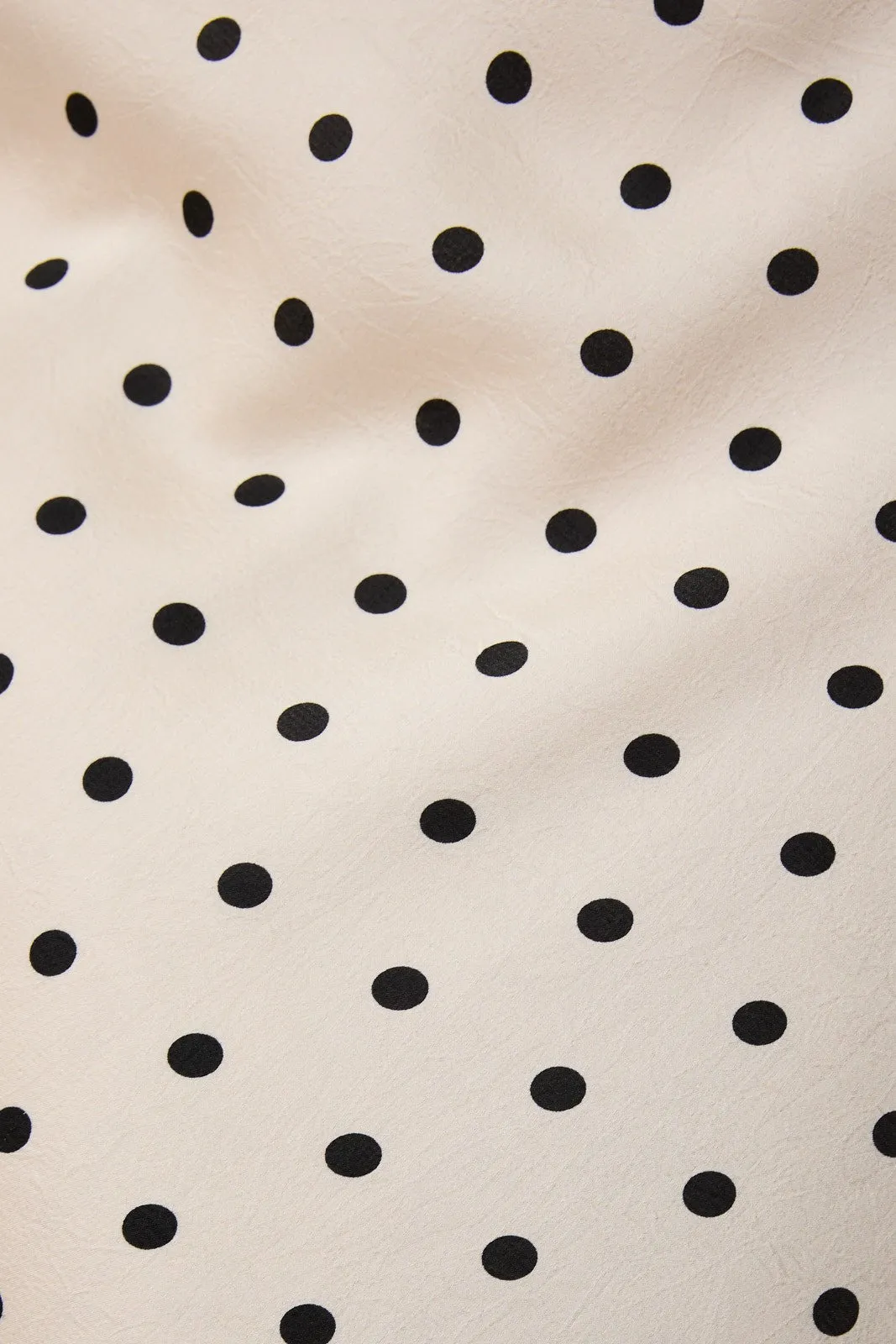 Polka Dot Mid Rise Maxi Skirt, Cream/Black Dot sold by North & Main Clothing Company product image thumbnail 3