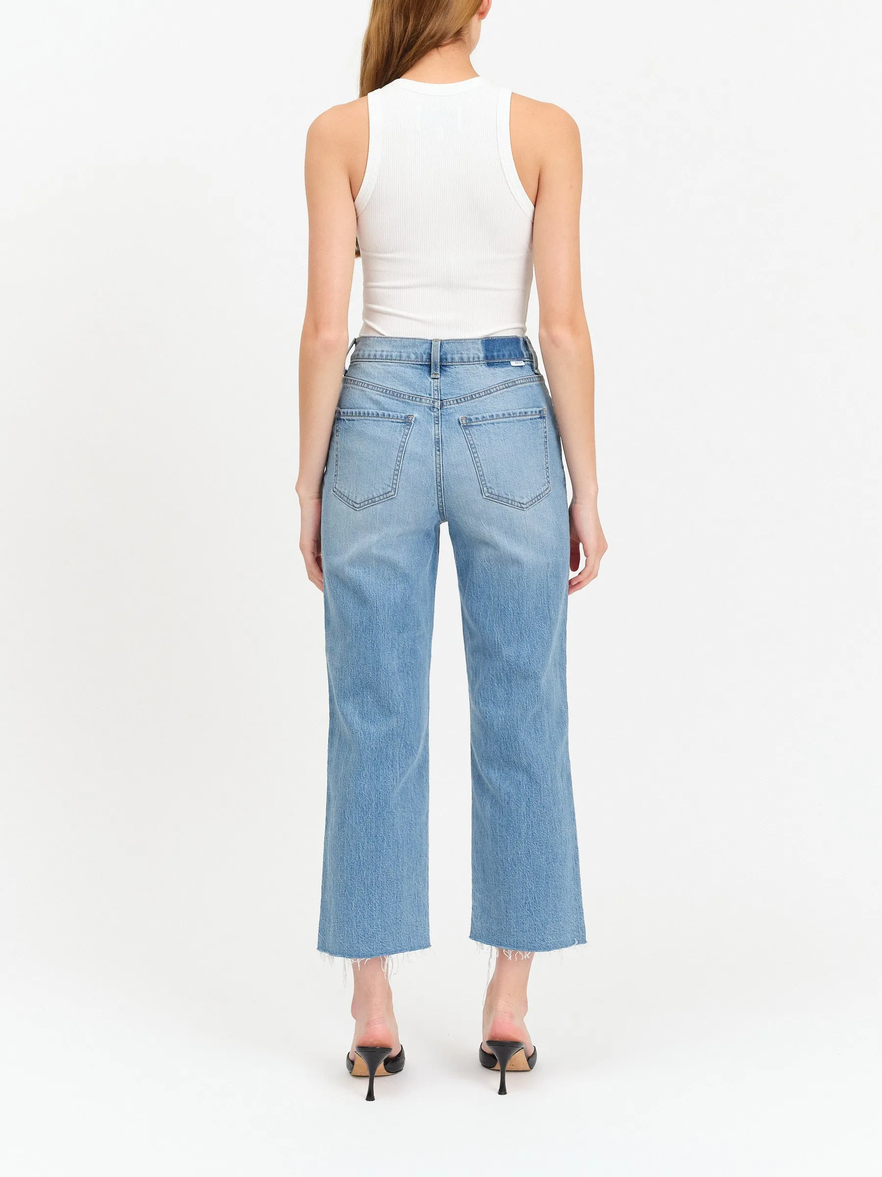 Sundaze Crop High Rise Straight Jean, Marina Vintage | Daze sold by North & Main Clothing Company product image thumbnail 3