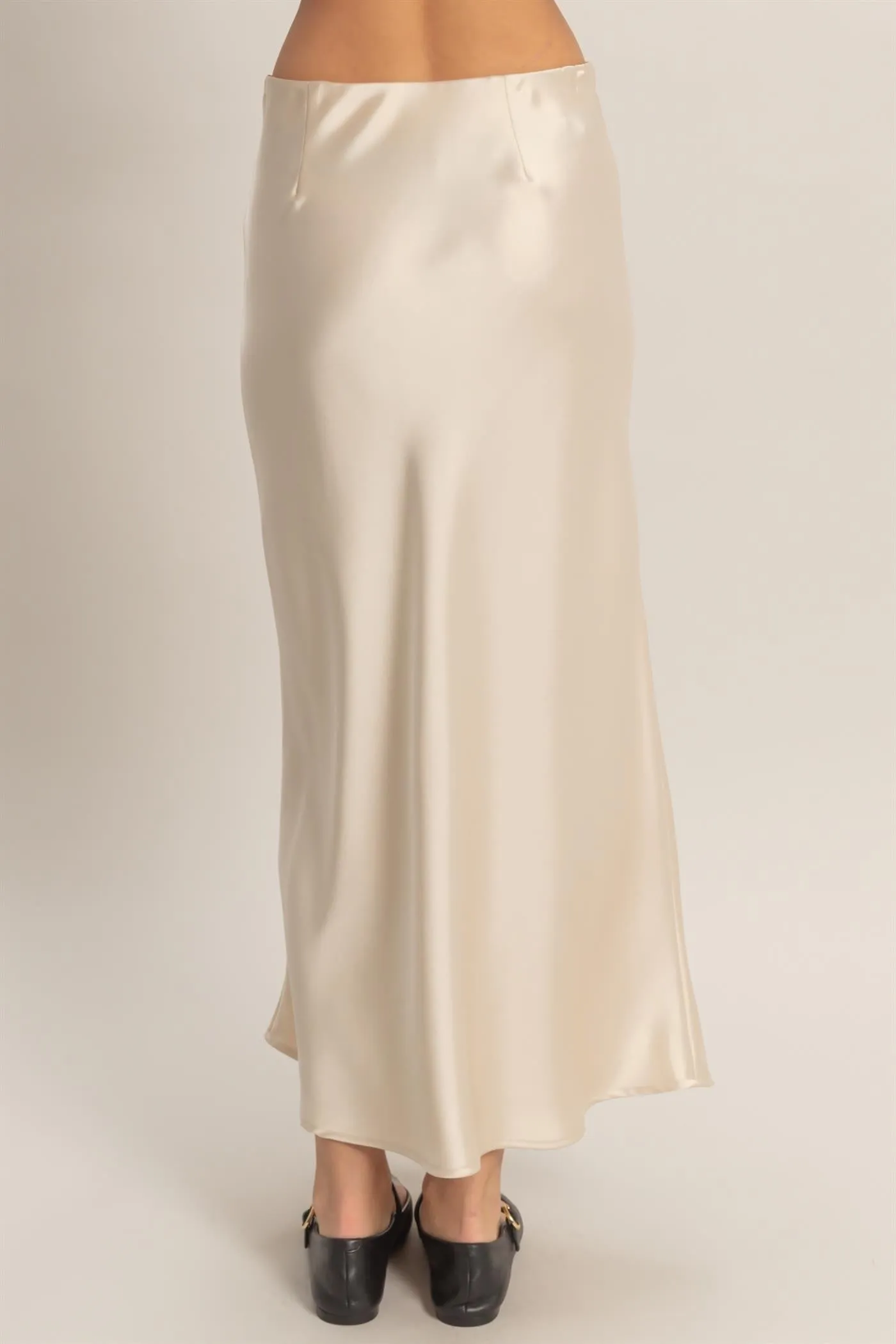Sophie Satin Midi Skirt, Alpaca sold by North & Main Clothing Company product image thumbnail 4