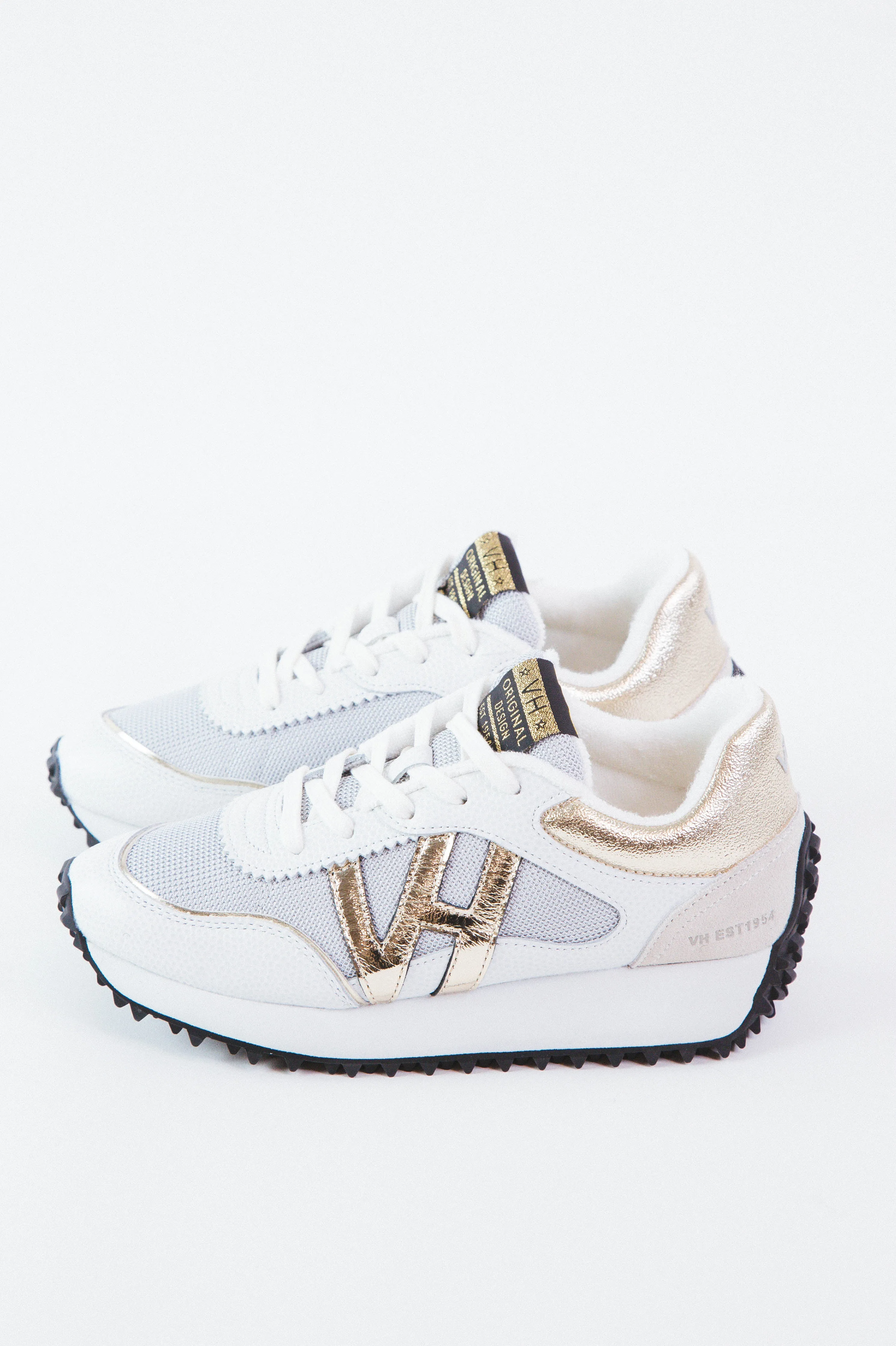 Cosmic Sneaker, White Pebbled | Vintage Havana sold by North & Main Clothing Company