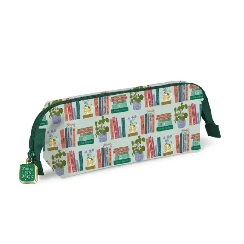 Cozy Reads Charmed Pencil Pouch sold by North & Main Clothing Company