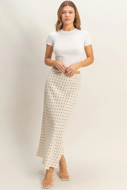 Alice Polka Dot Skirt, Oatmeal made by HYFVE