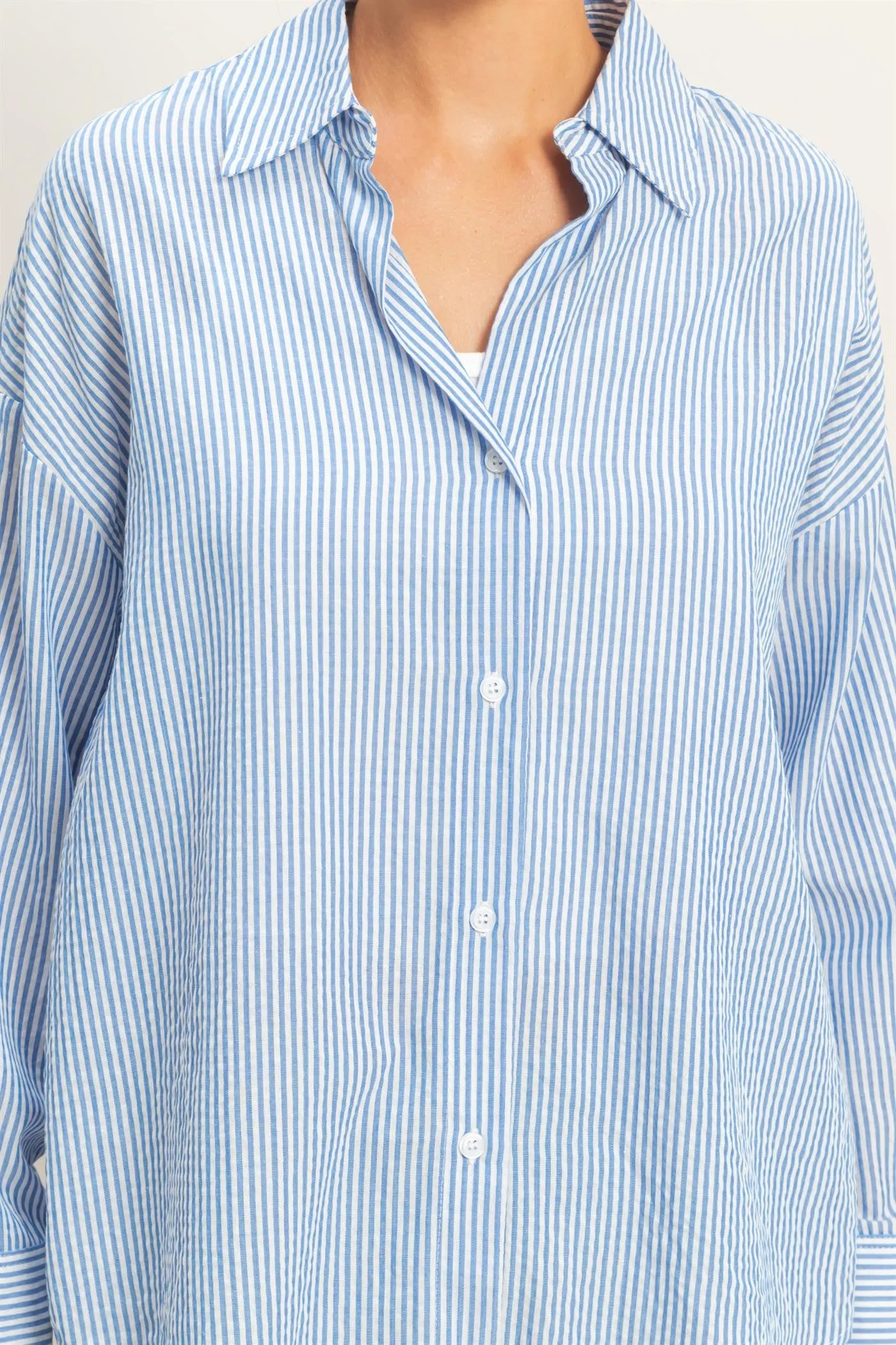 Striped Button Down Shirt, Blue sold by North & Main Clothing Company product image thumbnail 2