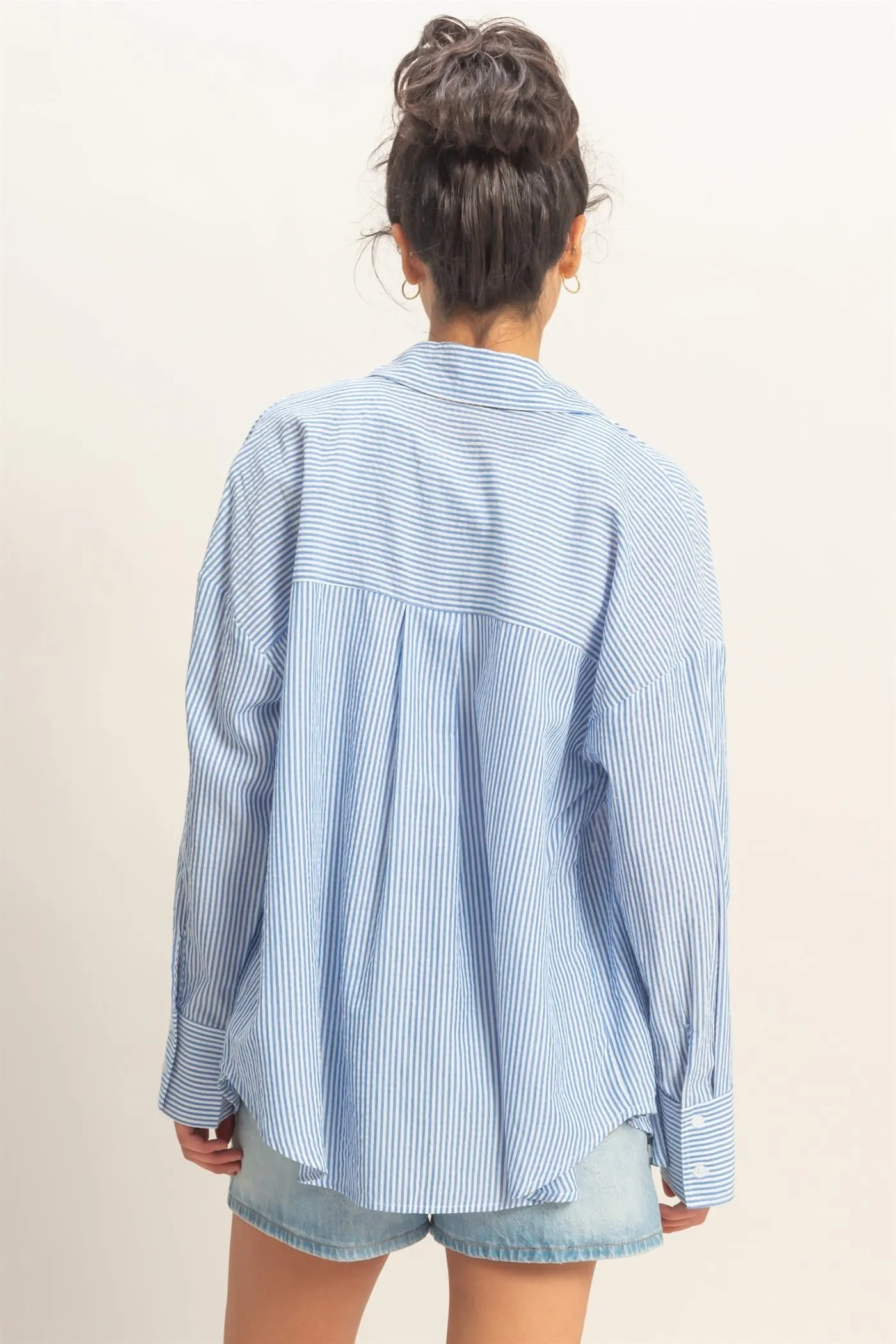 Striped Button Down Shirt, Blue sold by North & Main Clothing Company product image thumbnail 5