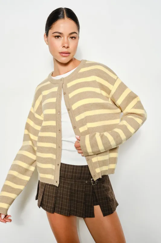 Carrie Lightweight Striped Cardigan, Multi sold by North & Main Clothing Company