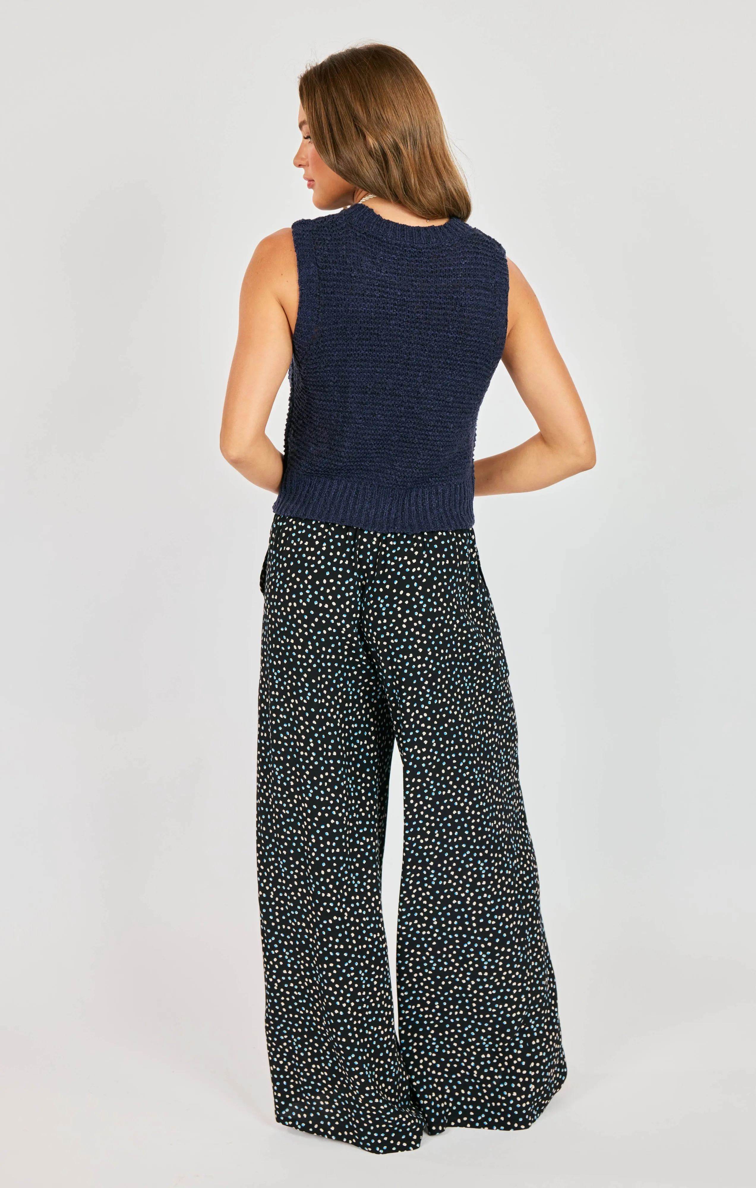 Tegan Sweater Vest, Navy | Sadie & Sage sold by North & Main Clothing Company product image thumbnail 4