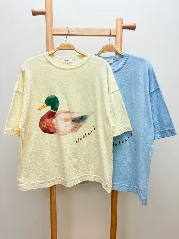 Mallard Oversized T-Shirt, Cream sold by North & Main Clothing Company product image thumbnail 2