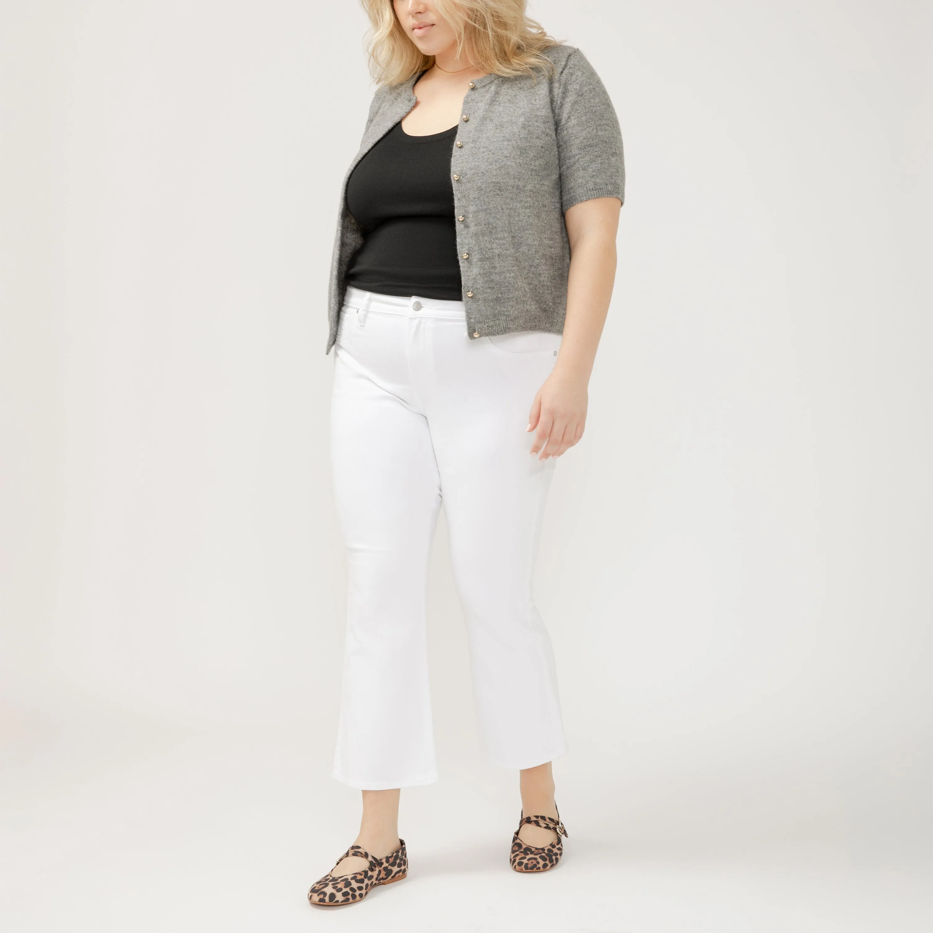 Suki Wide Leg Crop Jeans, White | Silver Jeans Co sold by North & Main Clothing Company product image thumbnail 5