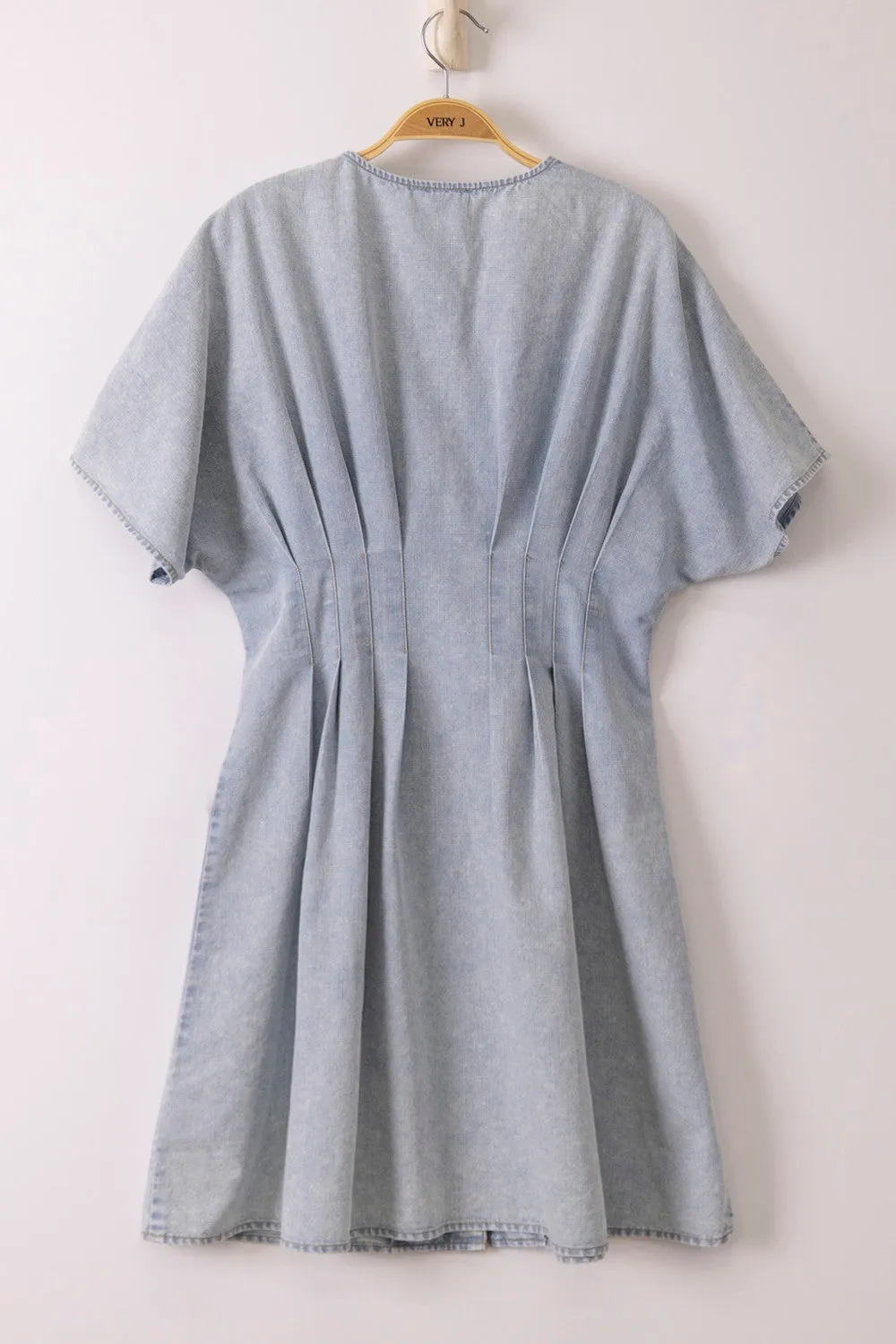 London Chambray Mini Dress, Indigo sold by North & Main Clothing Company product image thumbnail 2