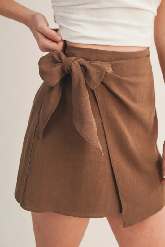 Dakota Wrap Skort, Coffee Bean made by Mustard Seed