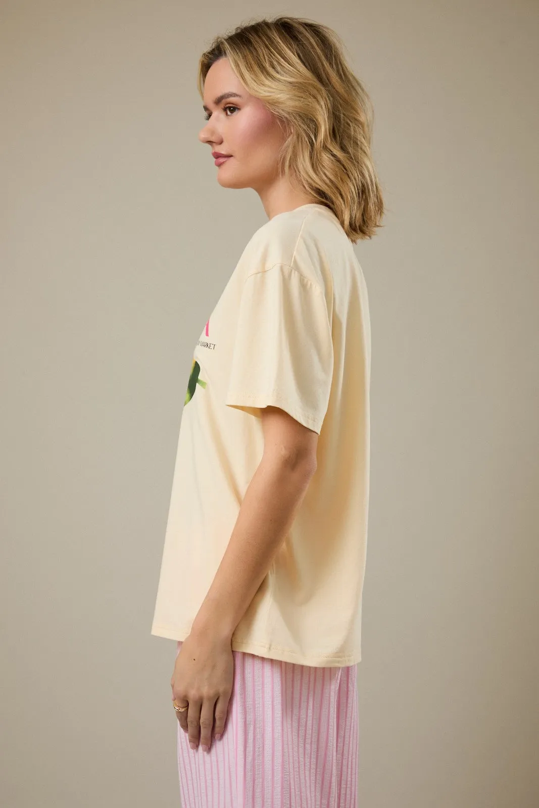 Papaya Graphic Tee, Butter sold by North & Main Clothing Company product image thumbnail 3
