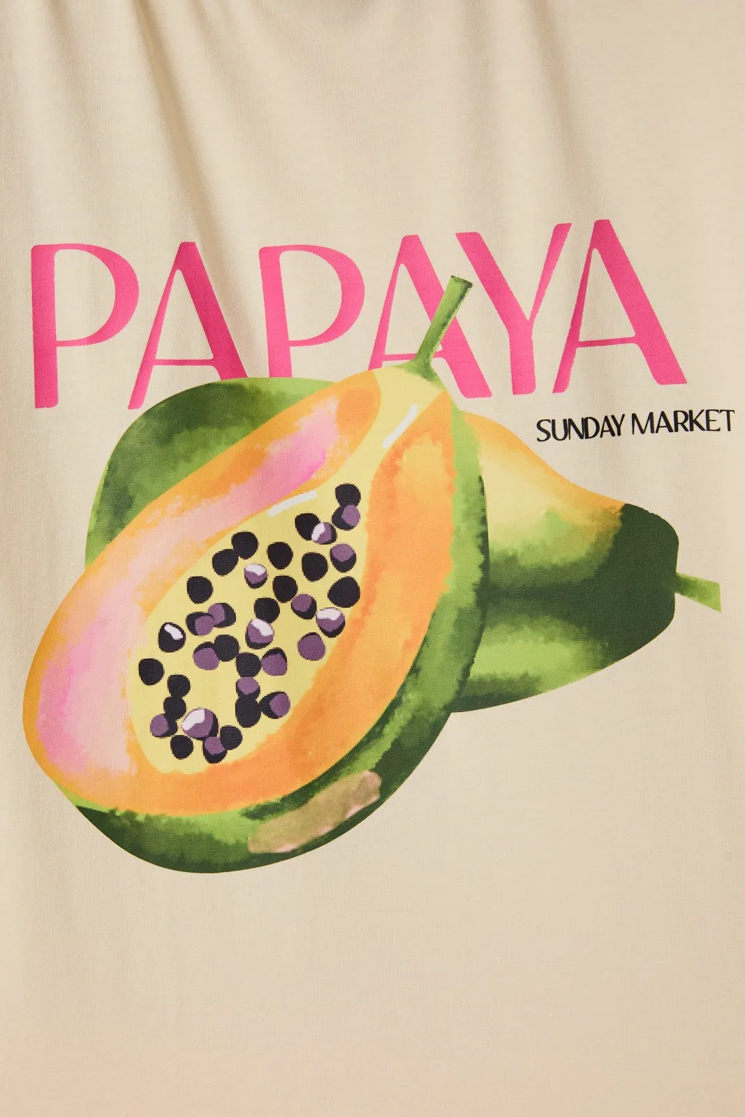 Papaya Graphic Tee, Butter sold by North & Main Clothing Company product image thumbnail 4