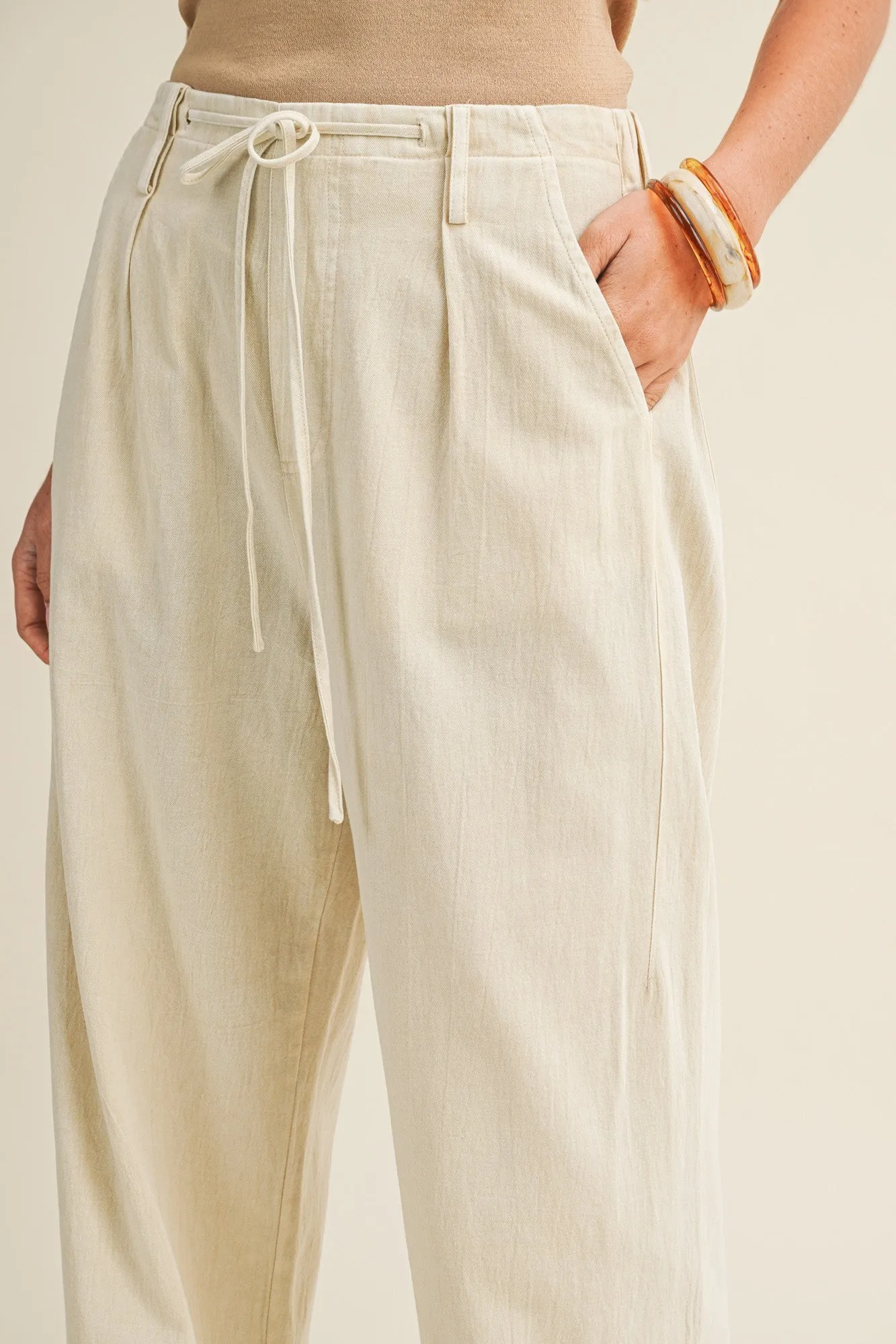 Wren Pant, Ecru sold by North & Main Clothing Company product image thumbnail 5