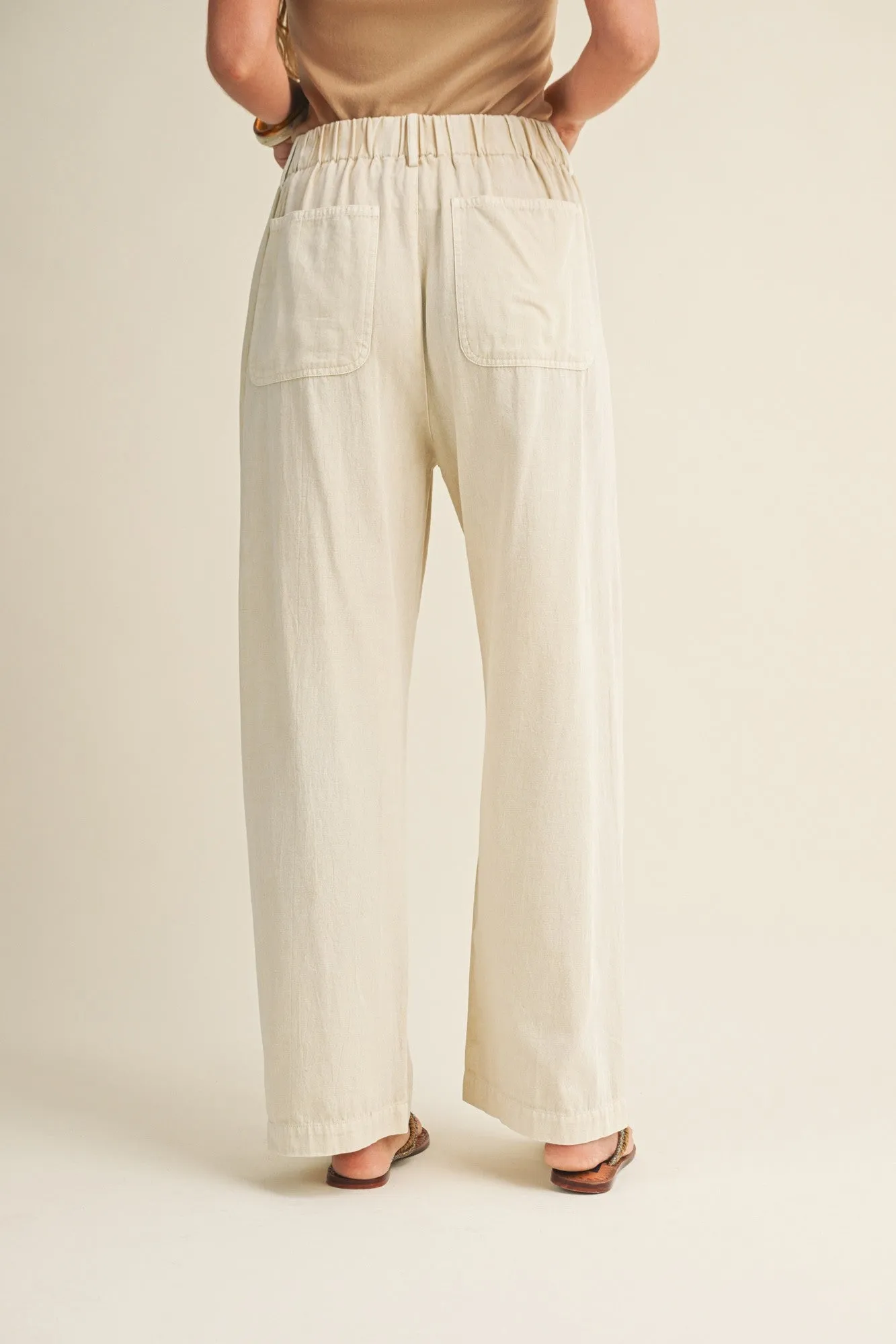 Wren Pant, Ecru sold by North & Main Clothing Company product image thumbnail 3