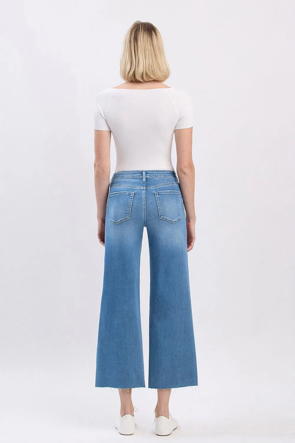High Rise Super Soft Wide Jeans, Right sold by North & Main Clothing Company product image thumbnail 3
